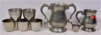 Pewter trophy cup - Marlborough Hunt Challenge Cup