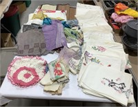 Pillow cases, handkerchiefs, table cloths, aprons