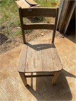 Wood student chair