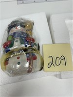 NEW Mr. Christmas Snowman Music Box w/ gift bag