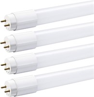 T8 LED Nano Tube Light Bulbs 4 Pack, 2FT, 9W