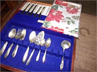 Silver plate and box