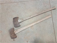 2 double bit axes