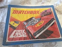 Matchbox carrying case with cars