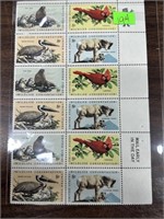 QTY 12 WILDLIFE CONSERVATION STAMPS