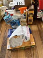 TRASH BAGS , LAUNDRY SOAP AND CLEANERS