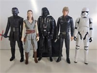 5 Star Wars Action Figures, 12in Tall