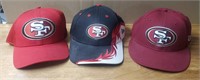 (3) San Francisco 49ers Baseball Hats