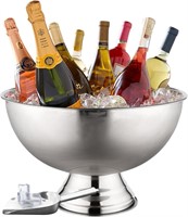 Glotime Ice Bucket For Parties - 12L - Silver