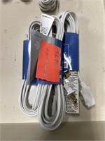 lot of (3) viasonic 20ft indoor extension cord