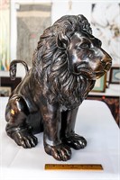 Beautiful Bronze Lion 15" Tall x 21" Wide