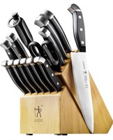 HENCKELS 15 pc knife set (wood)