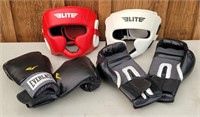 Elite Sparring / Boxing Helmets, Boxing Gloves