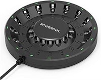 POWEROWL 16 Bay AA AAA Battery Charger (Updated,