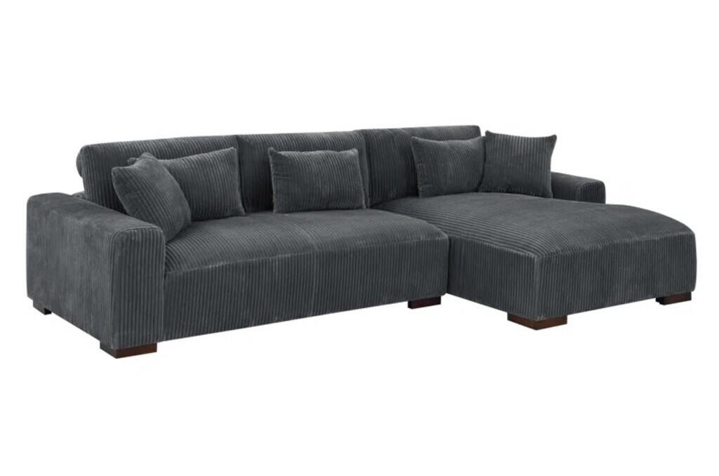 NEW* Asyiah 114.5" Wide Microfiber SOFA & CHAISE