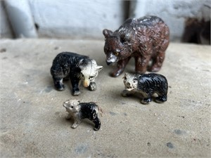 Cast Metal Figurines: Bears