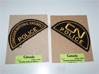 2 Canadian National Police Patches