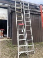 (2) 24' Extendable Ladders, (1) 6' Step Ladder