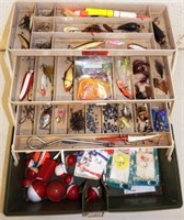 Loaded Fishing Tackle Box - Lures - Baits