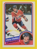 Chris Chelios 1984-85 O-Pee-Chee Rookie Card