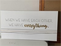 Each Other Stretched Fabric Wall Art