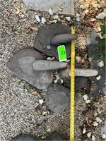 A group of native American grinding stones