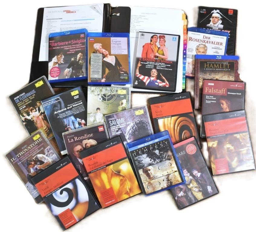 Opera Blu-Ray & DVDs w/ Guide Book