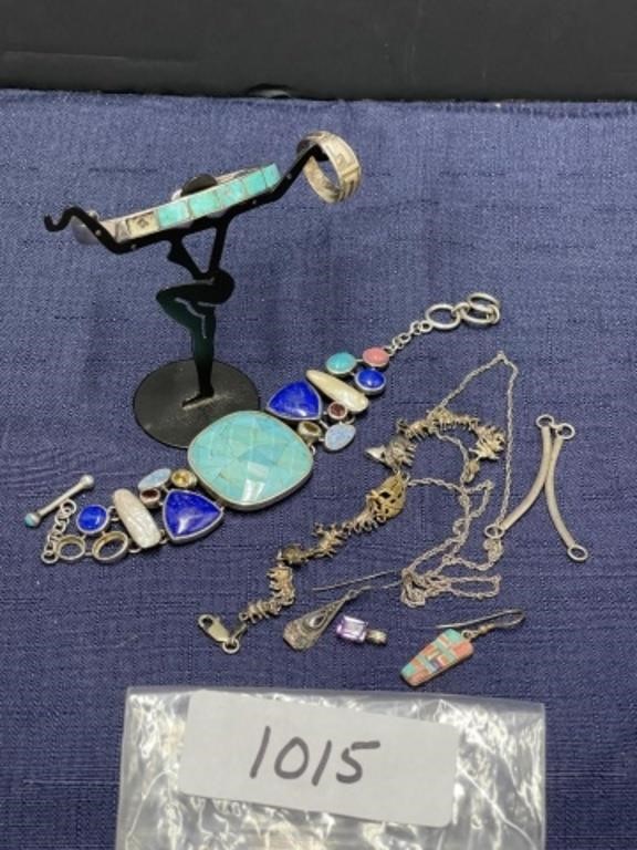 Sterling silver scrap jewelry lot 76.50g
