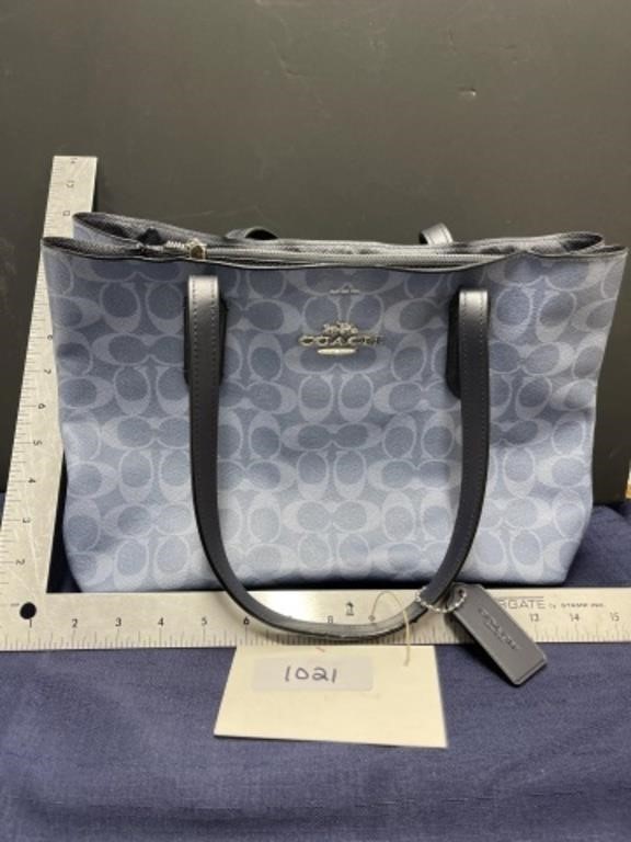 Coach bag pocketbook purse Blue / Black