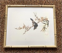 Decorative Framed Bird 3D Art