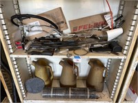 2-Shelves of Assorted Auto Parts