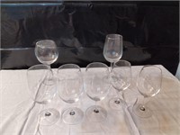 Assortment of 7 Wine Glasses