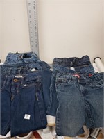 6 pr childrens sz 3 & 4 jeans