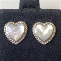 S.Silver Mother of Pearl Earrings