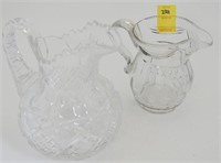 VINTAGE GLASS WATER PITCHERS 2