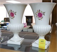 PR LENOX FLORAL VASES