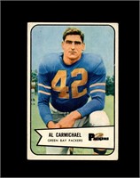 1954 Bowman #115 Al Carmichael RC VG to VG-EX+