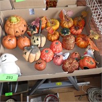 ASST. PUMPKINS- CERAMIC, RESIN, ETC