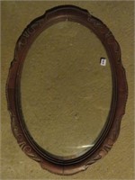 Elegantly Framed Oval Table Top Tray