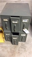 (2) 3 Drawer Filing Cabinets 18 X 17 X 12"
