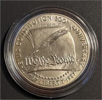 1987 US Mint Commemorative Silver Dollar