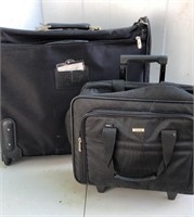 Luggage Wheeled Garment Bag 22x21x4 with Broken