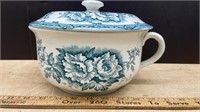 Antique Transferware Ceramic Chamber Pot