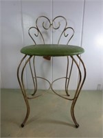 Vintage Brass Vanity Chair