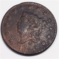 1820 Coronet Head Large Cent High Grade