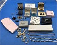 Vintage Costume Jewelry & Old Gift Boxes