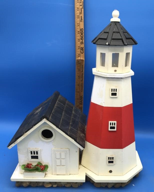 Tall Lighthouse Bird House