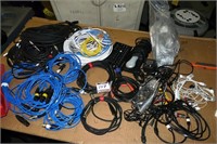 Lot Assorted Audio and Other Cables in Box