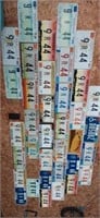 Collection of various Indiana license plates