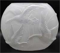 1930's Phoenix Glass Co White Pillow Vase